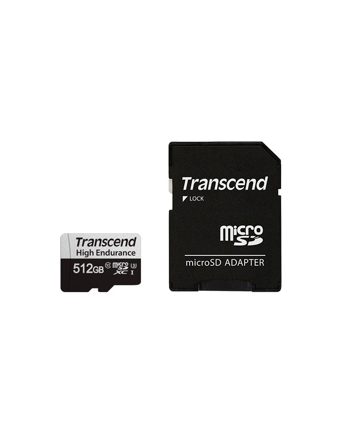 TRANSCEND 512GB microSD w/ adapter UHS-I U3 High Endurance główny