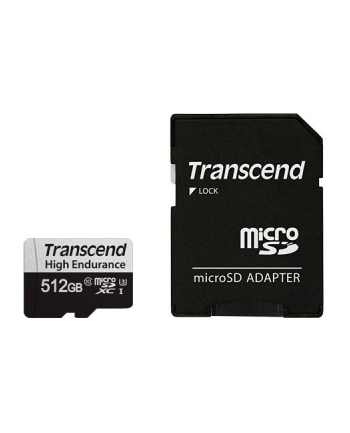 TRANSCEND 512GB microSD w/ adapter UHS-I U3 High Endurance