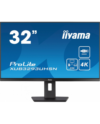 iiyama Monitor ProLite XUB3293UHSN 31.5'' XUB3293UHSN-B5 IPS 4K / USB-C DOCK 2x3W RJ45