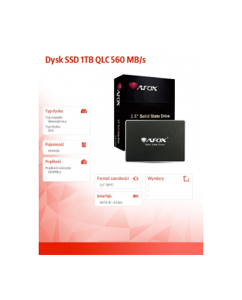 afox Dysk SSD 1TB QLC 560 MB/s