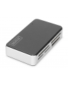 digitus Czytnik kart 6-portowy USB 2.0, uniwersalny, Czarno-srebrny - nr 8