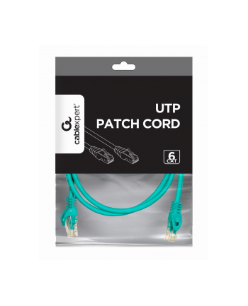 GEMBIRD patchcord kat 6 zalewane końcówki 1.5m zielony nr 1