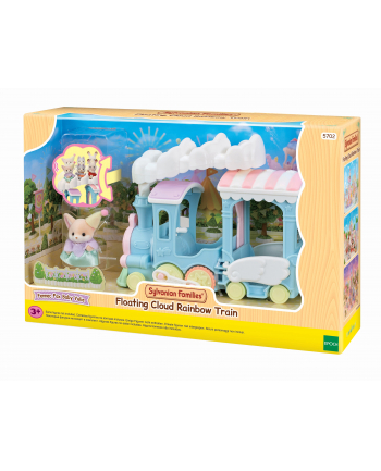 no name Sylvanian Families Tęczowy pociąg z płynąca chmurką 5702