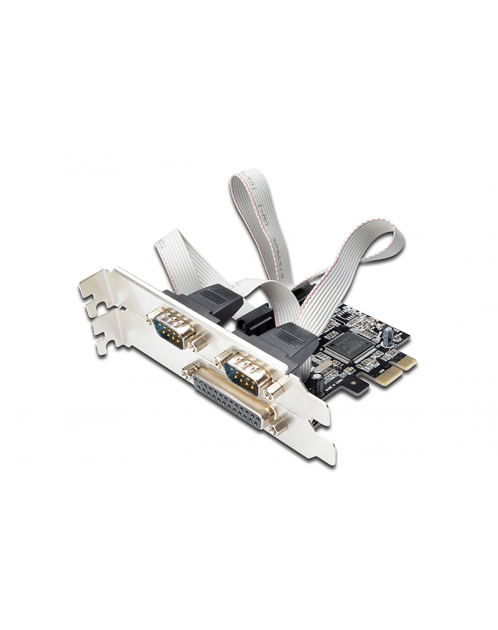 Kontroler PCI-Express 2xserial DB9 COM RS232, 1xparallel DB25 LPT główny