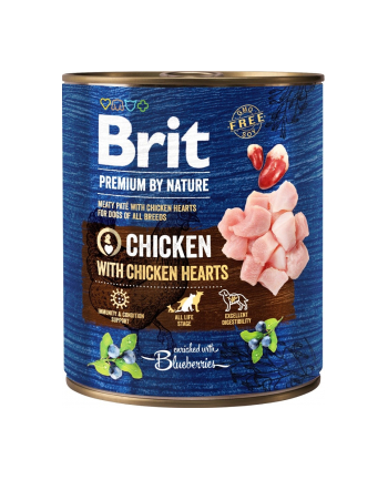 Brit Premium By Nature Chicken'amp;Hearts 800g