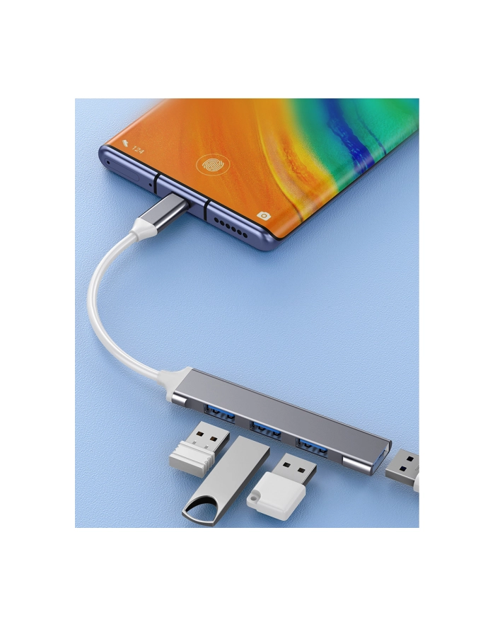 VAKOSS HUB USB-C TC-4125X 1XUSB 30 3XUSB 20 główny
