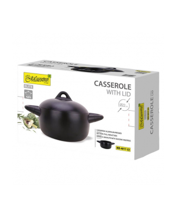 Garnek z pokrywką 22cm 4,0l Maestro MR-4017-22
