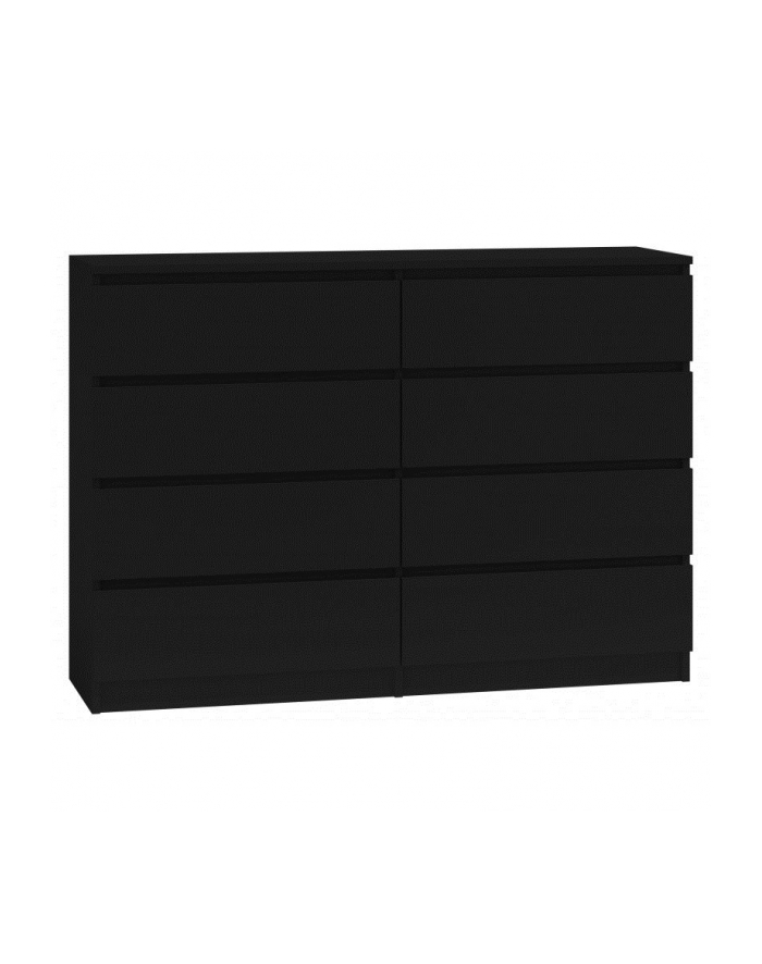 top e shop M8 MALWA KOMODA 140CM 8 SZUFLAD CZARNY główny