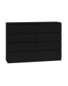 top e shop M8 MALWA KOMODA 140CM 8 SZUFLAD CZARNY - nr 3