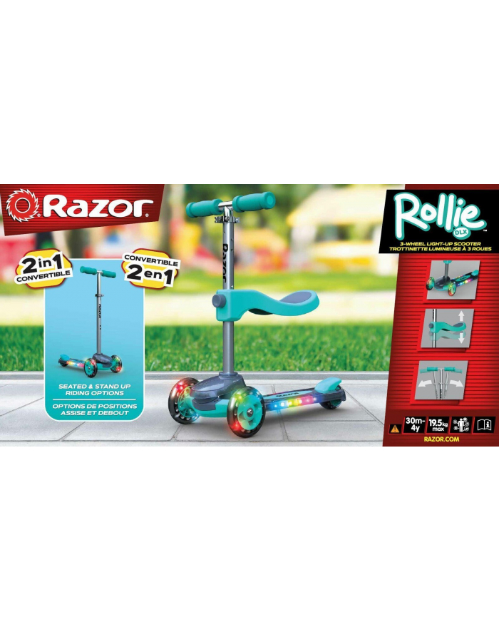 RAZOR Hulajnoga 3 kołowa 2w1 Rollie DLX - 20073645 główny