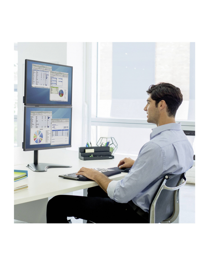 Fellowes Ergonomia  wolnostojące ramię na 2 monitory - pionowe Seasa - dawne Professional Series™ główny