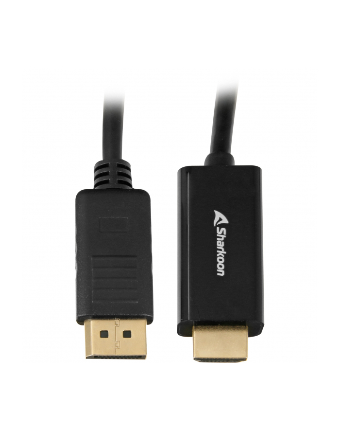 Sharkoon Displayport 1.2 to HDMI 4K Black 1m ACTIVE 4Kx2K 60hz cable adapter główny