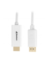 Sharkoon Displayport 1.2 to HDMI 4K White 2m ACTIVE 4Kx2K 60hz cable adapter - nr 7