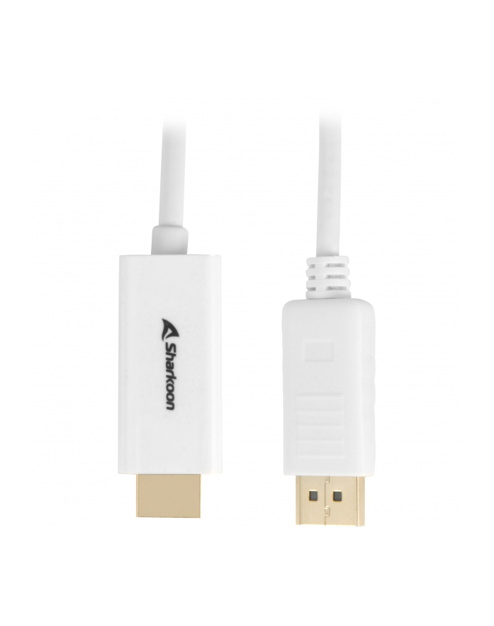 Sharkoon Displayport 1.2 to HDMI 4K White 2m ACTIVE 4Kx2K 60hz cable adapter główny