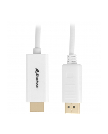 Sharkoon Displayport 1.2 to HDMI 4K White 2m ACTIVE 4Kx2K 60hz cable adapter