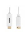 Sharkoon Displayport 1.2 to HDMI 4K White 2m ACTIVE 4Kx2K 60hz cable adapter - nr 3