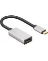 goobay USB adapter, USB-C plug > HDMI socket (Kolor: CZARNY/silver, 15cm) - nr 1