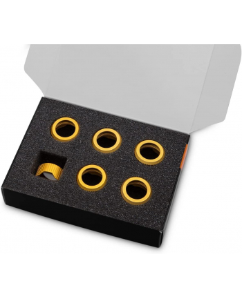 EKWB EK-Quantum Torque Compression Ring 6-Pack HDC 14 - Gold, Connection (gold)