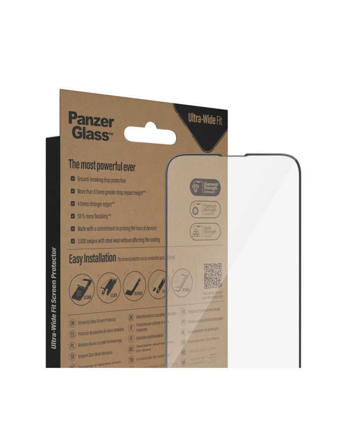 PanzerGlass screen Protector Ultra-Wide Fit, protective film (transparent, iPhone 14/13/13 Pro) główny