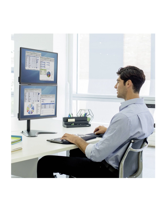 Fellowes Ergonomia  wolnostojące ramię na 2 monitory - pionowe Seasa - dawne Professional Series™ główny