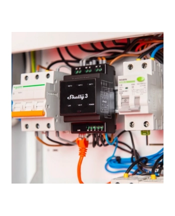 Shelly Pro 3, relay (Kolor: CZARNY, three channels)