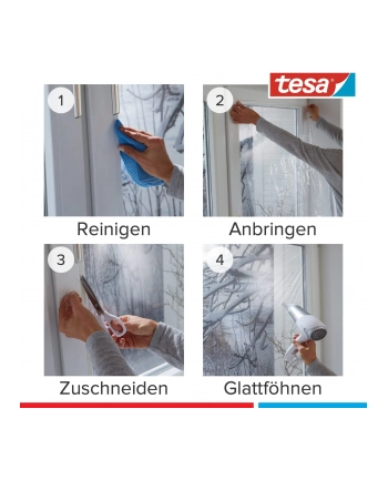 Tesa tesamoll Thermo Cover, window insulating film, insulation (transparent, 4 meters x 1.5 meters)