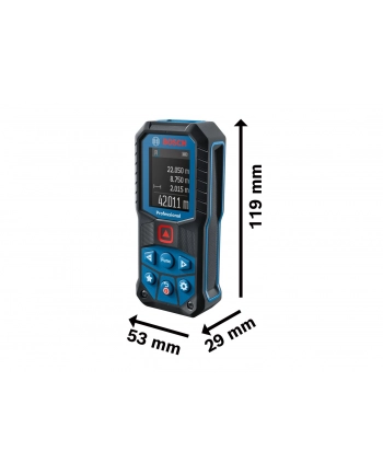 bosch powertools Bosch Laser rangefinder GLM 50-22 Professional (blue/Kolor: CZARNY, range 50m, red laser line)