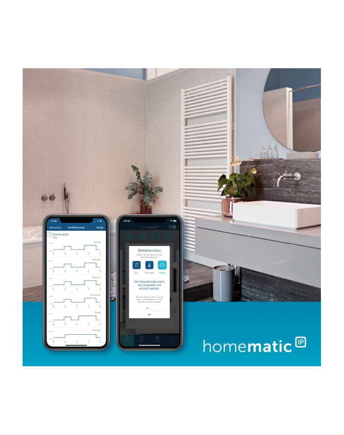 Homematic IP radiator thermostat Evo (HmIP-eTRV-ES), heating thermostat (silver) główny