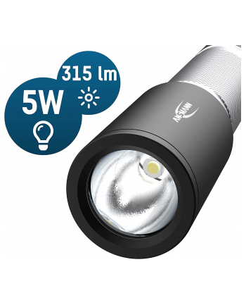 Ansmann Daily Use 300B, flashlight (silver/Kolor: CZARNY)