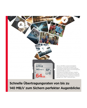 SanDisk Ultra 64 GB SDXC, card (Kolor: CZARNY, UHS-I U1, Class 10)