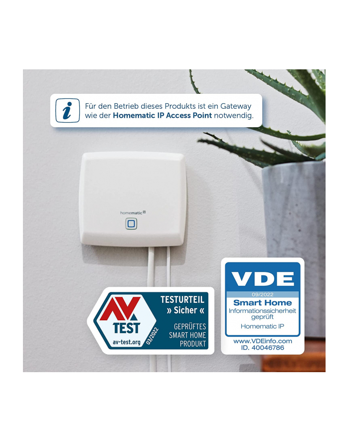 Homematic IP radiator thermostat Evo (HmIP-eTRV-EA), heating thermostat (anthracite) główny