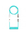 Cooler Master spiral cable 1.5 meters (turquoise, for keyboards, with Aviator Connector) - nr 1