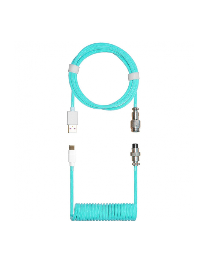 Cooler Master spiral cable 1.5 meters (turquoise, for keyboards, with Aviator Connector) główny