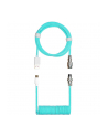 Cooler Master spiral cable 1.5 meters (turquoise, for keyboards, with Aviator Connector) - nr 2