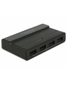 DeLOCK External USB 3.2 Gen 2 4 PortHub 10Gbps, USB Hub (Kolor: CZARNY) - nr 3