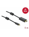 DeLOCK USB adapter cable, USB-C plug > HDMI 4K plug (Kolor: CZARNY, 5 meters, active cable) - nr 3