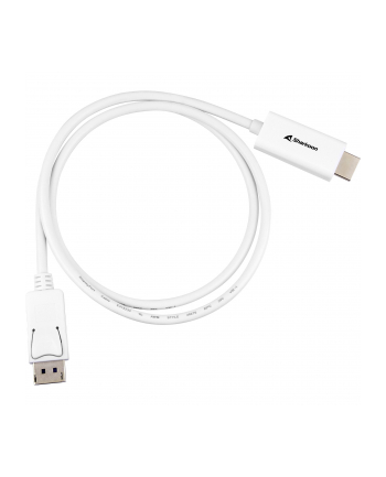 Sharkoon Adapter cable Displayport 1.2 HDMI 4K (Kolor: BIAŁY, 1 meter) nr 2