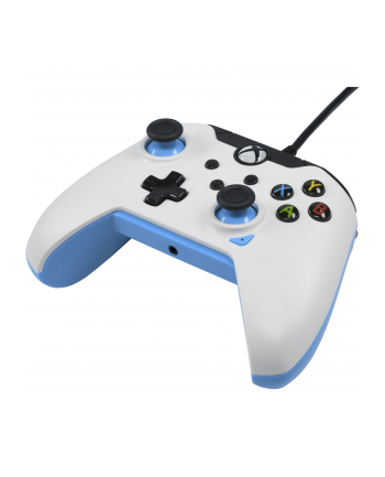 PDP Wired Controller - Ion White, Gamepad (Kolor: BIAŁY/neon blue, for Xbox Series X|S, Xbox One, PC)