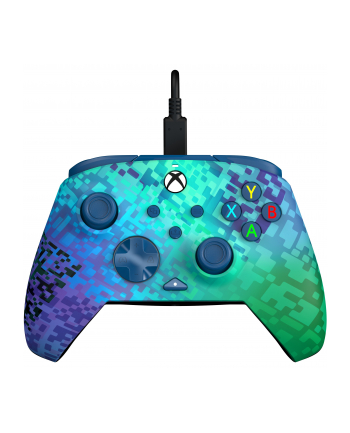 PDP Rematch Advanced Wired Controller - Glitch Green, Gamepad (green/purple, for Xbox Series X|S, Xbox One, PC)