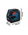 bosch powertools Bosch line laser GLL 2-15 G Professional, cross line laser (blue/Kolor: CZARNY, green laser lines) - nr 20