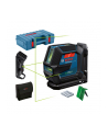 bosch powertools Bosch line laser GLL 2-15 G Professional, with bracket, cross line laser (blue/Kolor: CZARNY, case, ceiling clamp, green laser lines) - nr 7