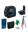 bosch powertools Bosch combi laser GCL 2-50 G Professional with Tripod, cross line laser (blue/Kolor: CZARNY, green laser lines, with RM10 Professional mount) - nr 1