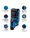 bosch powertools Bosch Wallscanner D-tect 200 C Professional, 12V, locating device (blue/Kolor: CZARNY, Li-ion battery 2.0 Ah, in L-BOXX 136) - nr 3