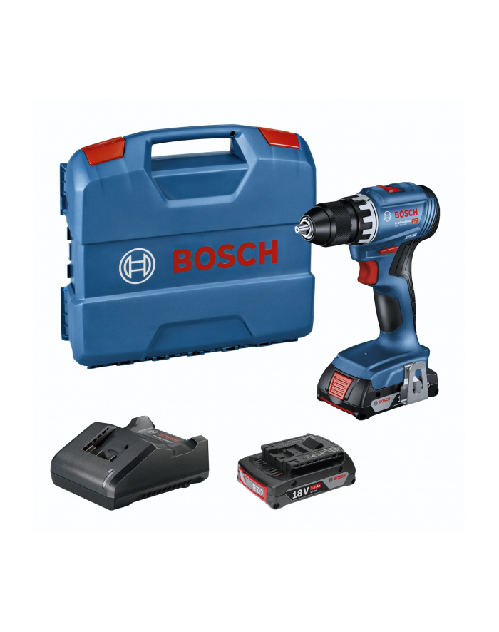 bosch powertools Bosch Cordless Drill GSR 18V-45 Professional, 18V (blue/Kolor: CZARNY, 2x Li-Ion battery 2.0Ah, in L-Case) główny