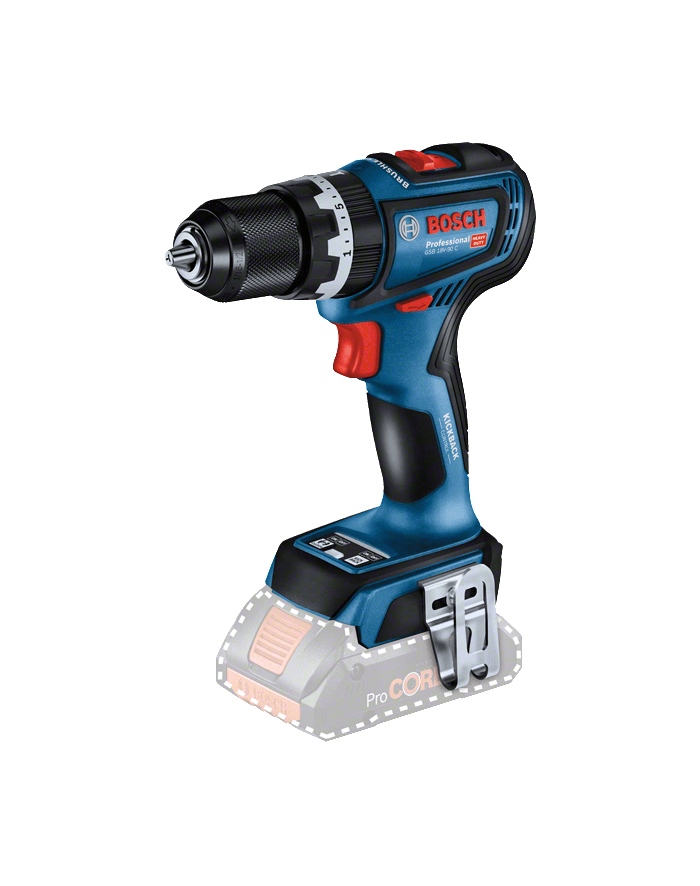 bosch powertools Bosch Cordless Impact Drill GSB 18V-90 C Professional solo, 18V (blue/Kolor: CZARNY, without battery and charger) główny