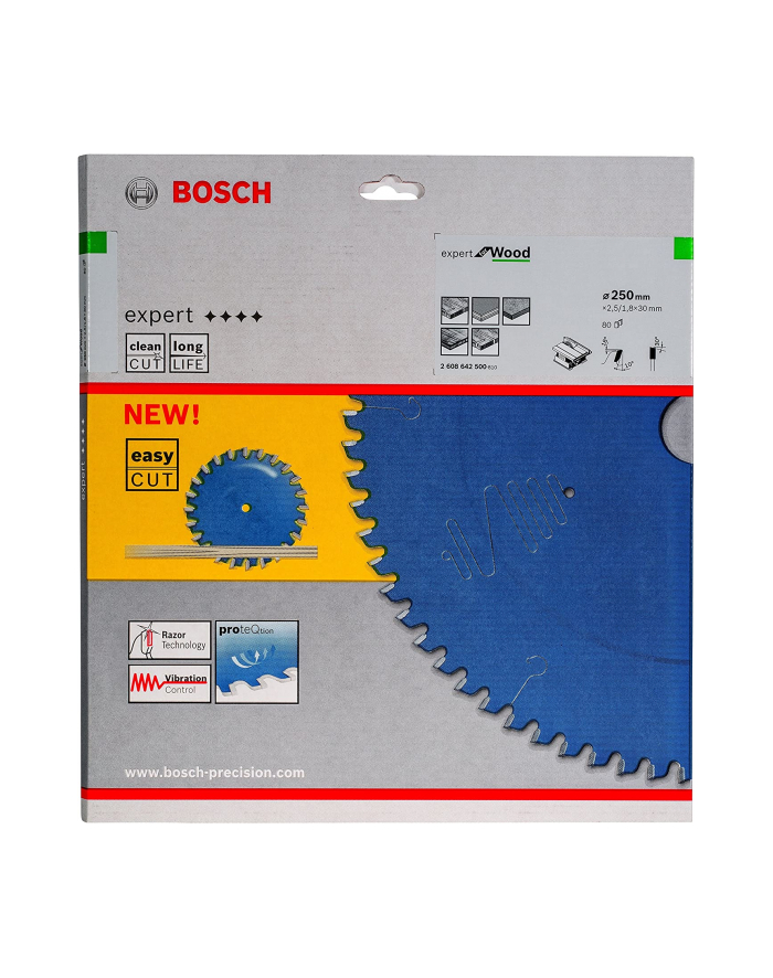 bosch powertools Bosch circular saw blade Expert for Wood, O 250mm, 80Z główny
