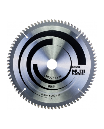 bosch powertools Bosch circular saw blade multi material, O 260mm, 80Z