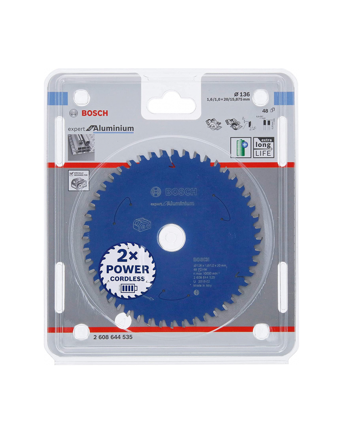 bosch powertools Bosch circular saw blade Expert for Aluminum, 136mm główny