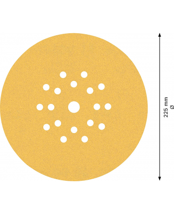 bosch powertools Bosch Expert C470 sanding sheet, O 225mm, K120 (25 pieces, for drywall sanders)