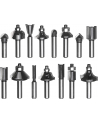 Einhell HM cutter set, 15 pieces, for routers (shank 8mm) - nr 1